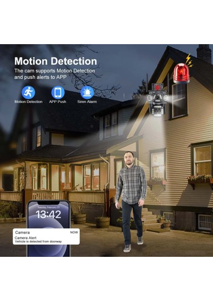 Pro Rtx Çift Lensli Hareketli Wi-Fi Akıllı Ip Güvenlik Kamerası Fullhd 1080P Türkçe (O-Kam) Uygulama