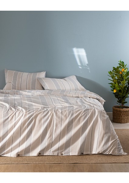 Henri King Size İpliği Boyalı Nevresim Takımı