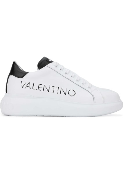 Mario Valentino Unisex Hakiki Deri Beyaz/siyah Sneakers & Spor Ayakkabı 1040 95B2302 Ayk Y24 Whıte/black