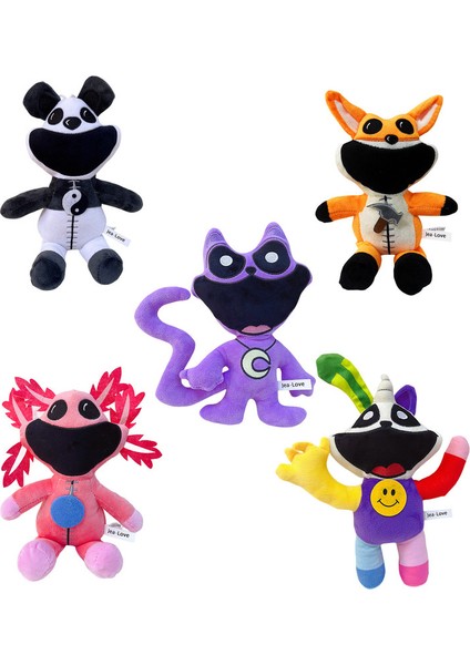 Gülümseyen Yaratıklar Bebek Korku Oyuncak Peluş 5 Parça (Yurt Dışından)