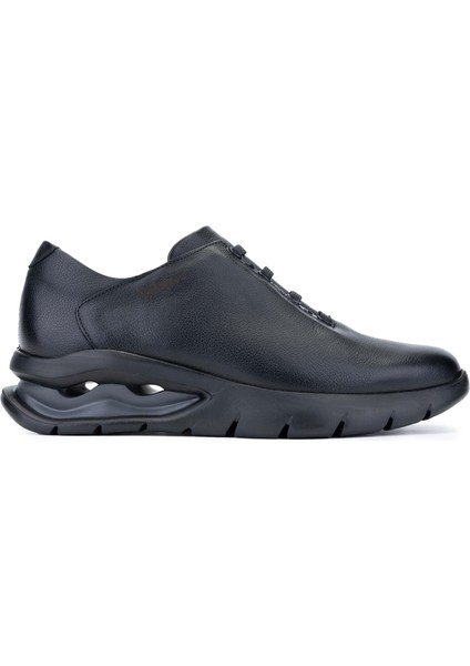 Erkek Hakiki Deri Siyah/gri Sneakers & Spor Ayakkabı 618 45414 Erk Ayk SK22/23 Hudson/negro