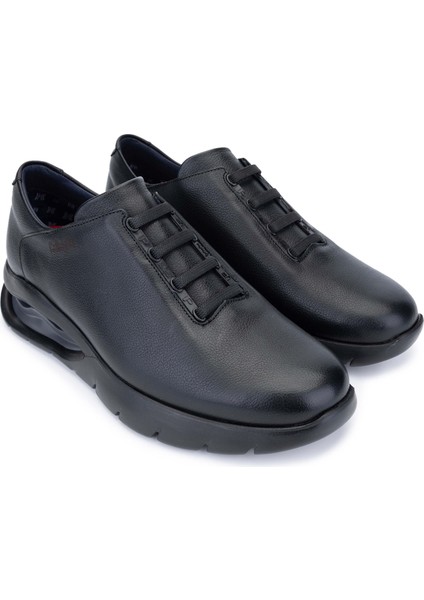 Erkek Hakiki Deri Siyah/gri Sneakers & Spor Ayakkabı 618 45414 Erk Ayk SK22/23 Hudson/negro