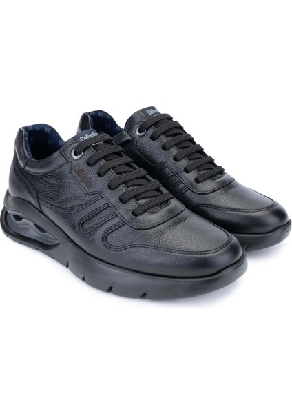 Erkek Hakiki Deri Siyah Sneakers & Spor Ayakkabı 618 45420 Erk Ayk SK23/24 Negro