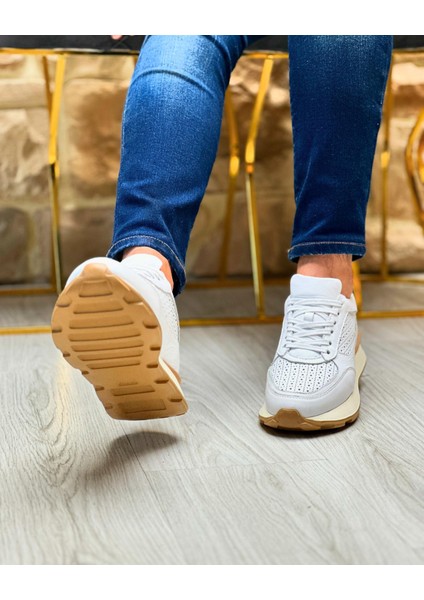 WHİTE DELTADA1635 HAKİKİ DERİ WHİTE SNEAKER ERKEK BEYAZ fiyatları
