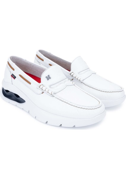 Erkek Hakiki Deri Beyaz Casual Ayakkabı 618 47501 Erk Ayk Y22 Blanco fiyatları