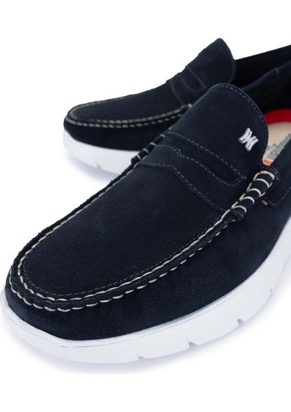 Erkek Hakiki Deri Lacivert Casual Ayakkabı 618 47501 Erk Ayk Y22 Marıno modelleri