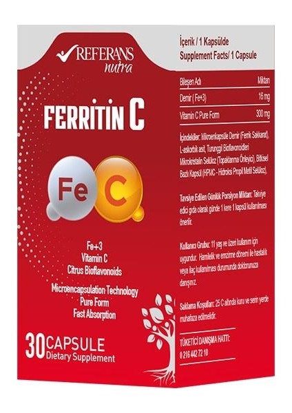 Ferritin C 30 Kapsül