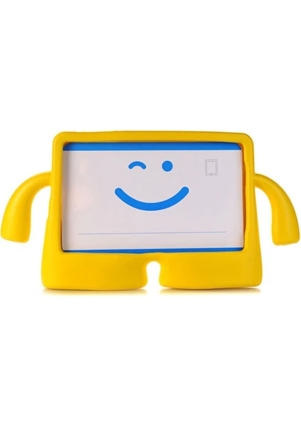 iPad Air 11" 6. Nesil M2 2024 Uyumlu Standlı Eğlenceli Çocuk Kılıfı Silikon Tablet Kılıfı Kids Case