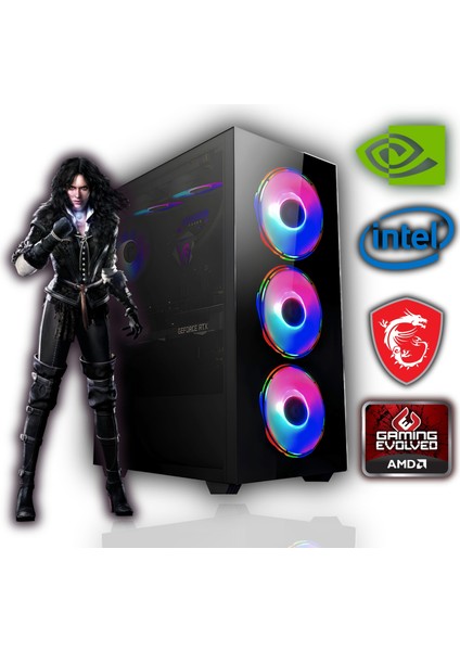GMX1051 I7 3.nesil 8gb Ram 512GB SSD 4gb RX550 Oyun Bilgisayarı