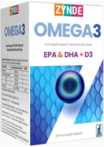 Omega3 Epa Dha D3 60 Kapsül