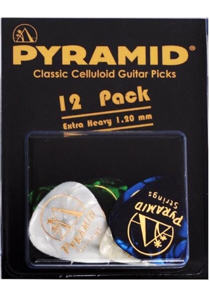 Gitar Aksesuar Pena 12 Adet Pyramid 1.20 mm Extra Heavy 557CP