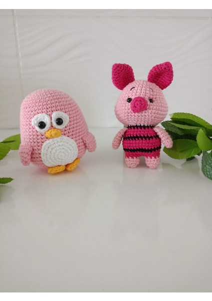 Piglet ve Pembe Penguen Oyuncak (Uyku Arkadaşı 2'li)