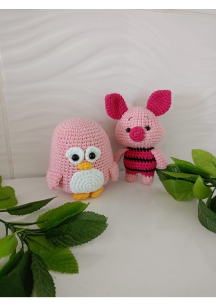 Piglet ve Pembe Penguen Oyuncak (Uyku Arkadaşı 2'li)