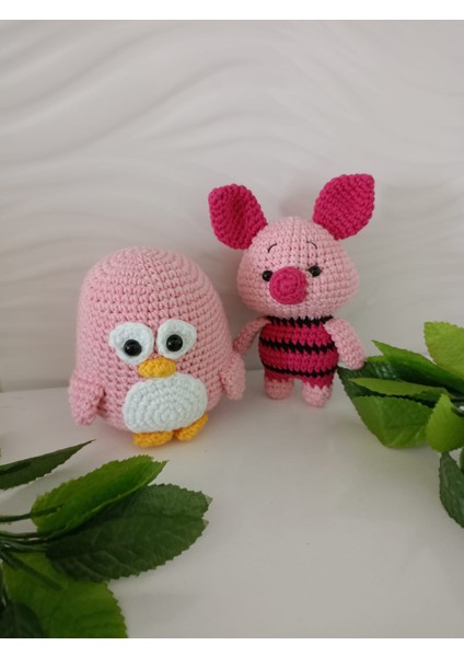 Piglet ve Pembe Penguen Oyuncak (Uyku Arkadaşı 2'li)