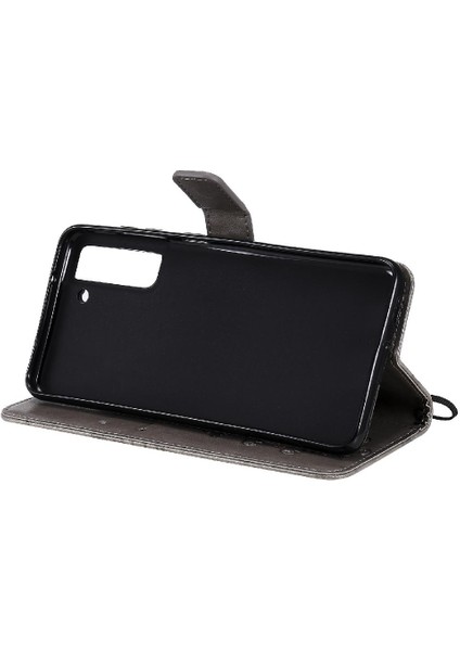 Samsung Galaxy S21 Fe Darbeye Kapak Flip Kickstand Manyetik Pu (Yurt Dışından)