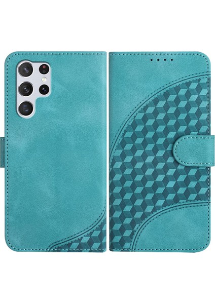 Samsung Galaxy S22 Ultra Darbeye Deri Kılıf Flip Iş Pu (Yurt Dışından)