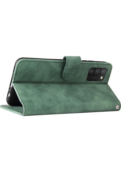 Kart Tutucu Kickstand Koruyucu Kapak ile Samsung Galaxy A02S Için Kılıf (Yurt Dışından)