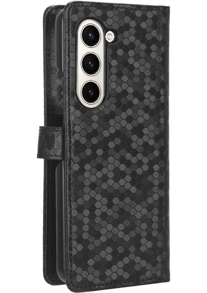Samsung Galaxy Z Için Kılıf Fold 5 Geometrik Desen Deri Cüzdan Kapak (Yurt Dışından) modelleri