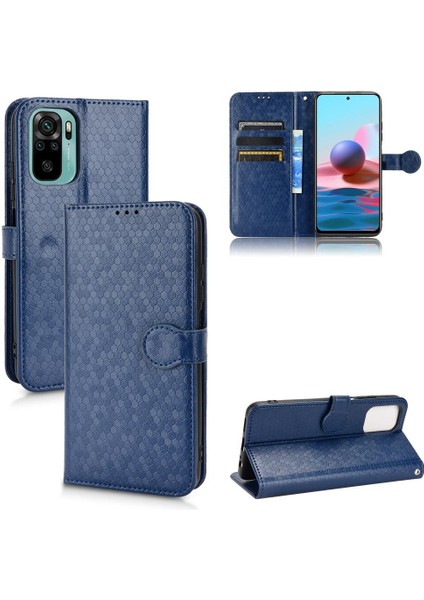 Xiaomi Redmi Için Not 10 4g Deri Cüzdan Kapak Geometrik Desen (Yurt Dışından)