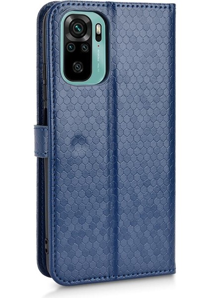 Xiaomi Redmi Için Not 10 4g Deri Cüzdan Kapak Geometrik Desen (Yurt Dışından)