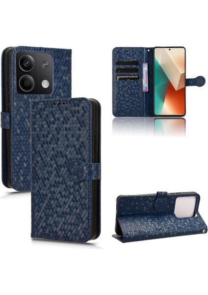 Xiaomi Redmi Not 13 Için Kılıf 5g Deri Cüzdan Kapak Geometrik Desen (Yurt Dışından)