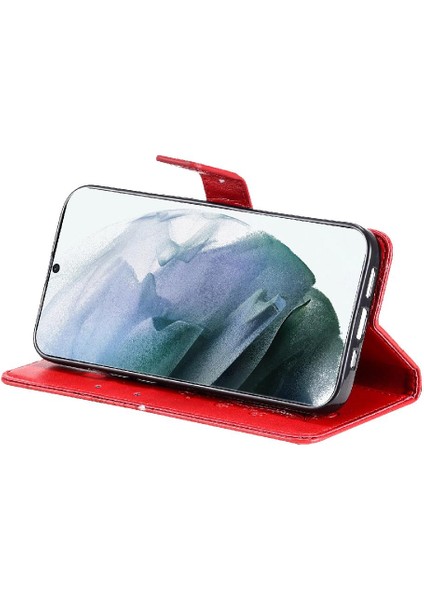 Samsung Galaxy S22 Uitra Flip Kickstand Darbeye Kapak Manyetik (Yurt Dışından)