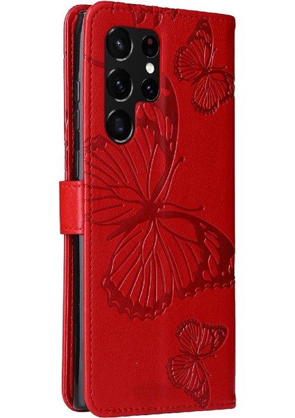 Samsung Galaxy S22 Uitra Flip Kickstand Darbeye Kapak Manyetik (Yurt Dışından)