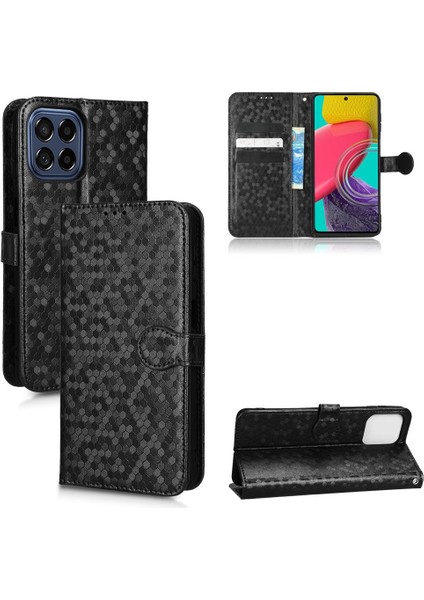Samsung Galaxy M33 5g Için Geometrik Desen Manyetik Toka Deri (Yurt Dışından)