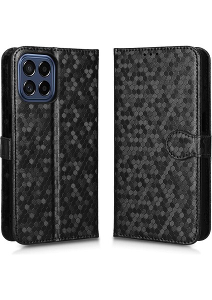 Samsung Galaxy M33 5g Için Geometrik Desen Manyetik Toka Deri (Yurt Dışından)