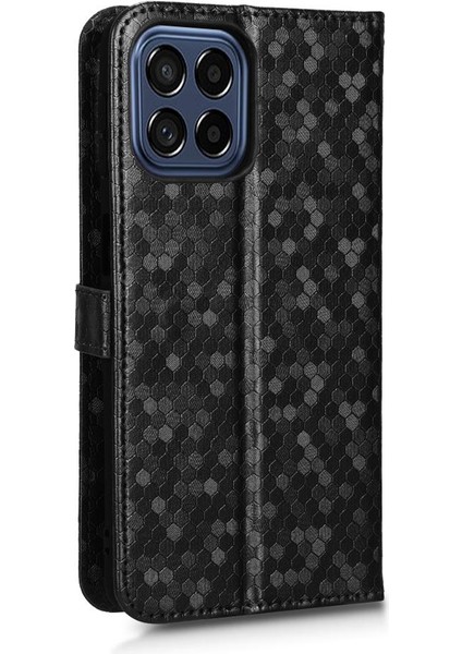 Samsung Galaxy M33 5g Için Geometrik Desen Manyetik Toka Deri (Yurt Dışından)