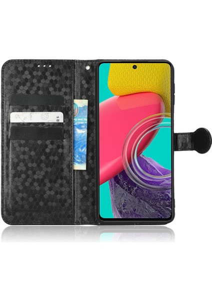 Samsung Galaxy M33 5g Için Geometrik Desen Manyetik Toka Deri (Yurt Dışından)