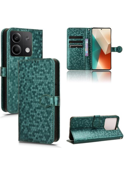 Xiaomi Redmi Not 13 Için Kılıf 5g Deri Cüzdan Kapak Geometrik Desen (Yurt Dışından)