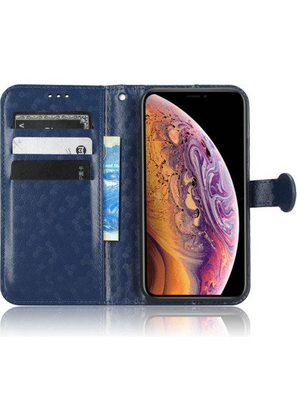 Mays Shop IPhone X/xs Manyetik Toka Deri Cüzdan Kapak Geometrik Desen (Yurt Dışından)