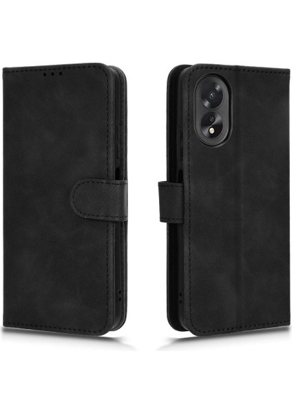 Oppo A38 4g Deri Için Kılıf Kart ile Folio Flip Case Koruyucu Kapak (Yurt Dışından)