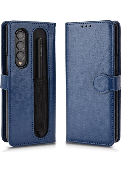 Samsung Galaxy Z Için Kılıf Fold 4 Manyetik Toka Deri Cüzdan Kapak (Yurt Dışından) indirimleri