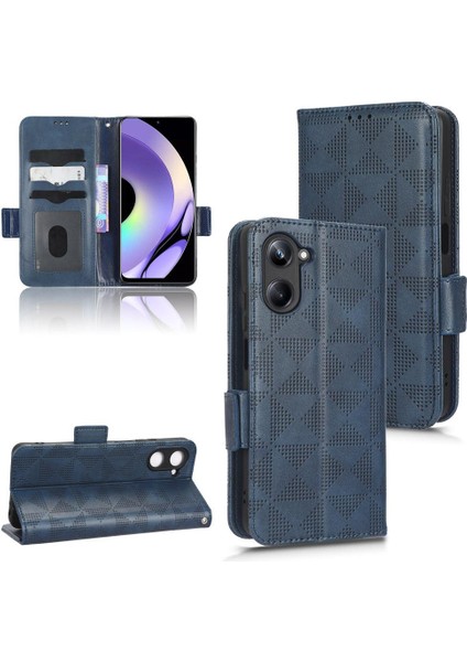 Realme 10 4g 3 Kart Tutucu Pu Deri Kapak Çevirin Cüzdan Görüntüleme (Yurt Dışından)