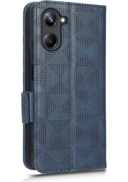 Realme 10 4g 3 Kart Tutucu Pu Deri Kapak Çevirin Cüzdan Görüntüleme (Yurt Dışından)