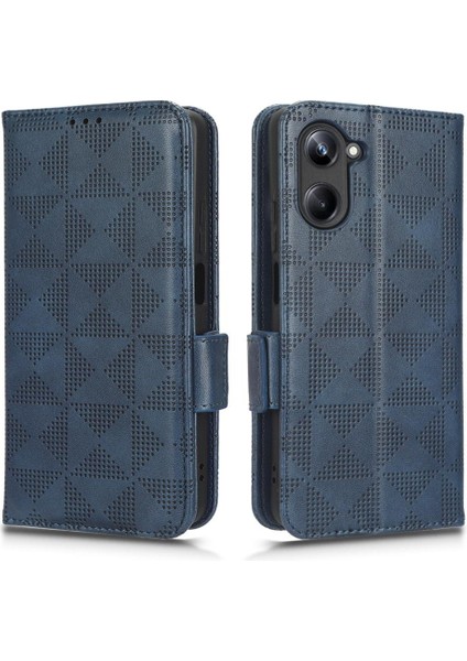 Realme 10 4g 3 Kart Tutucu Pu Deri Kapak Çevirin Cüzdan Görüntüleme (Yurt Dışından)