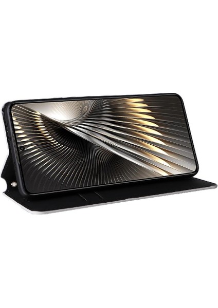 Xiaomi Poco F6 Pu Deri Cüzdan 3D Desen Manyetik Kapatma (Yurt Dışından)