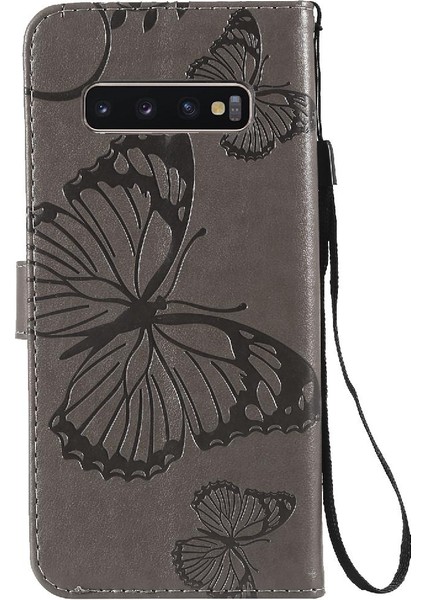 Samsung Galaxy S10 Artı Kart ile Pu Deri Darbeye Kapak (Yurt Dışından)