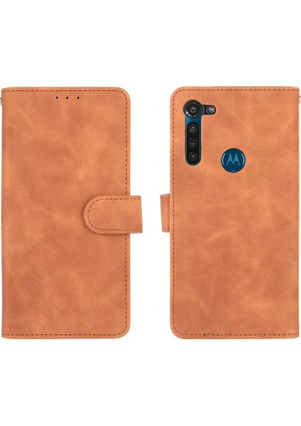 Motorola Moto G8 Güç Tam Koruma Koruyucu Kapak Deri Kılıf (Yurt Dışından)