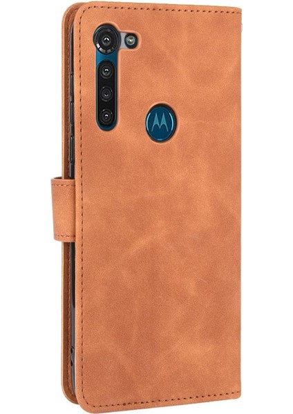 Motorola Moto G8 Güç Tam Koruma Koruyucu Kapak Deri Kılıf (Yurt Dışından)