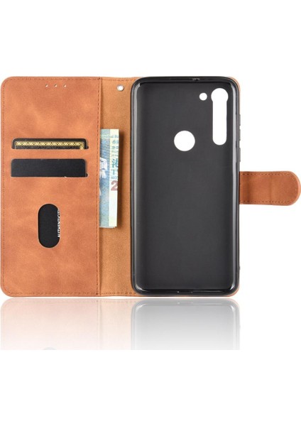 Motorola Moto G8 Güç Tam Koruma Koruyucu Kapak Deri Kılıf (Yurt Dışından)