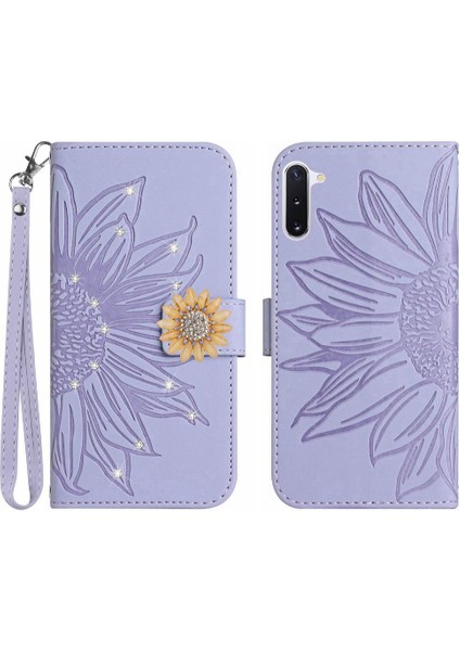 Samsung Galaxy Not 10 Telefon Kılıfı Için Kılıf Kart Tutucu Pu Deri Flip Tpu (Yurt Dışından)