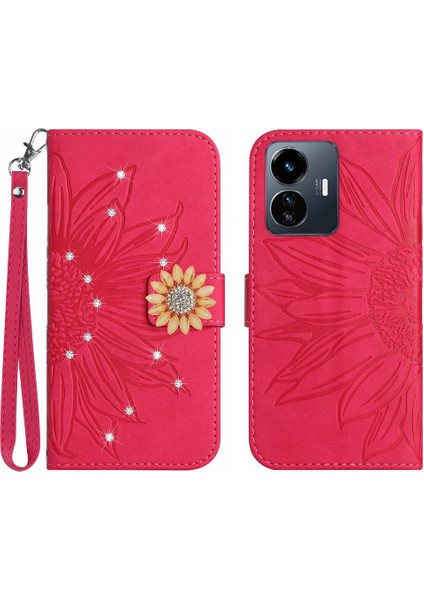 Vivo Y22/Y22S/Y35 Telefon Kılıfı Kart Tutucu Flip Cüzdan Kredi Kartı (Yurt Dışından)