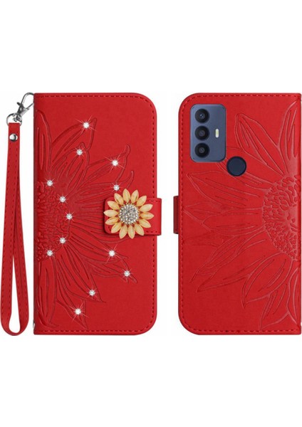 Tcl 30 Se Telefon Kapak Için Kılıf Kart Tutucu Darbeye Tpu Kabuk Pu Flip (Yurt Dışından)