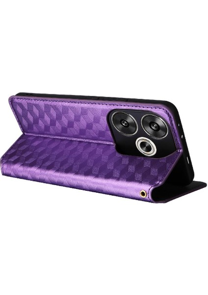 Xiaomi Poco F6 Pu Deri Cüzdan 3D Desen Manyetik Kapatma (Yurt Dışından)