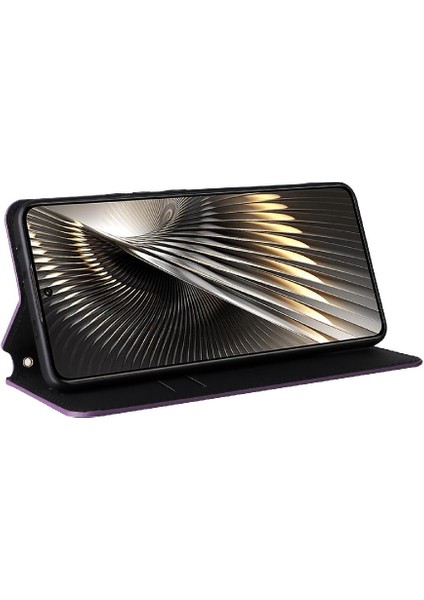 Xiaomi Poco F6 Pu Deri Cüzdan 3D Desen Manyetik Kapatma (Yurt Dışından)