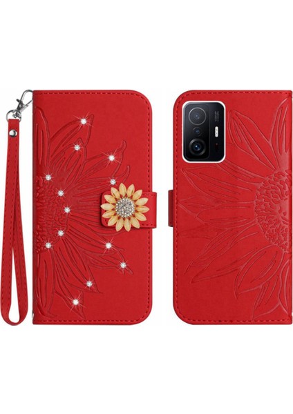 Xiaomi 11T/11T Pro Telefon Kılıfı Kart Tutucu Pu Deri Kapak Çevirin (Yurt Dışından)
