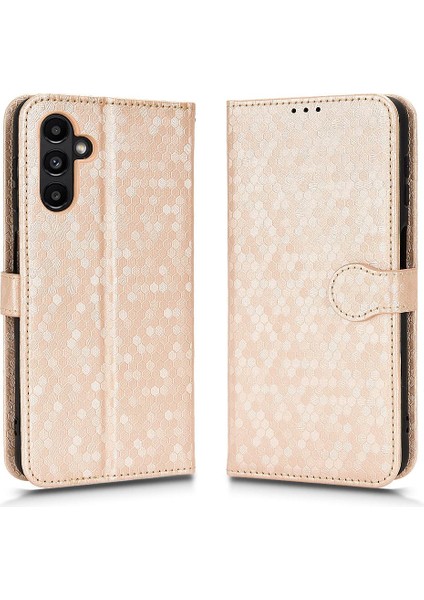 Samsung Galaxy A13 5g Için Kılıf Deri Cüzdan Kapak Geometrik Desen (Yurt Dışından)